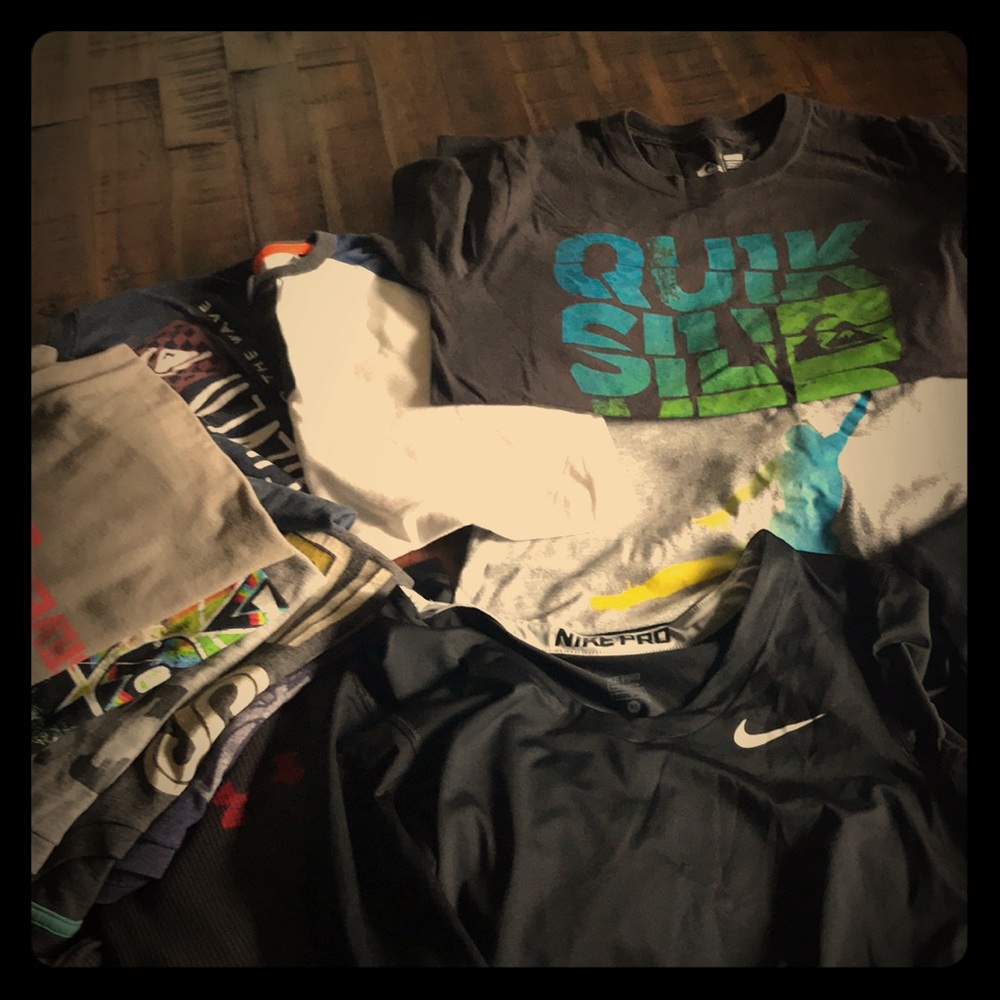 13 tee bundle!  Nike quicksilver Jordan others